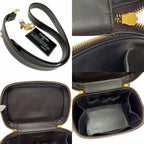Chanel Caviar Leather 2-Way Vanity Bag Brown Handbag — view 8