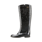 Louis Vuitton Monogram Drops Line Rubber Long Boots 36 Black — view 2