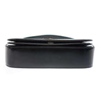 Prada Brushed Leather Shoulder Bag Black — view 4