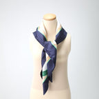 Hermes Carre 90 LES Haras Nationaux Scarf Navy — view 7