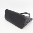 Chanel Medallion Tote Caviar Black Silver Hardware Bag — view 5