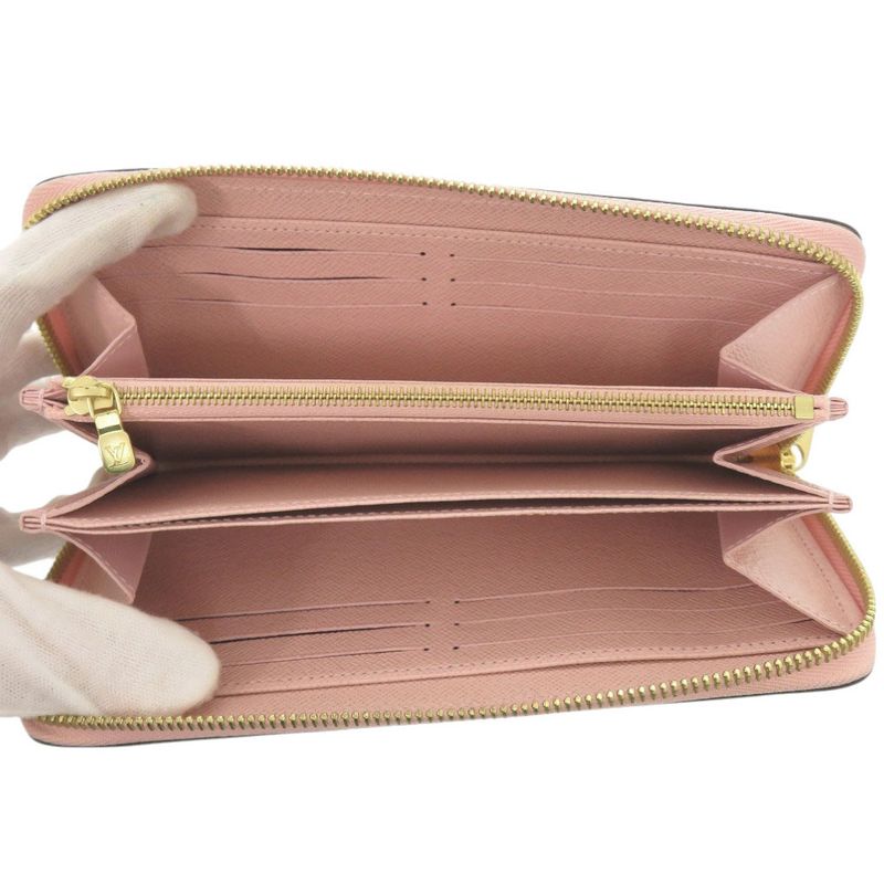 Louis Vuitton Round Zipper Zippy Wallet Epi Leather Pink Long — view 5