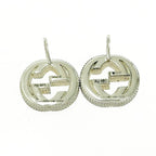 Gucci Silver Interlocking G Earrings 5.7 925 Engraved — view 7