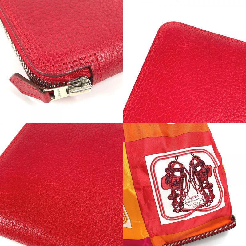 Hermes Shoulder Bag Silky Pop Leather Red — view 8