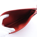 Dior Leather Red Clutch Bag — view 6