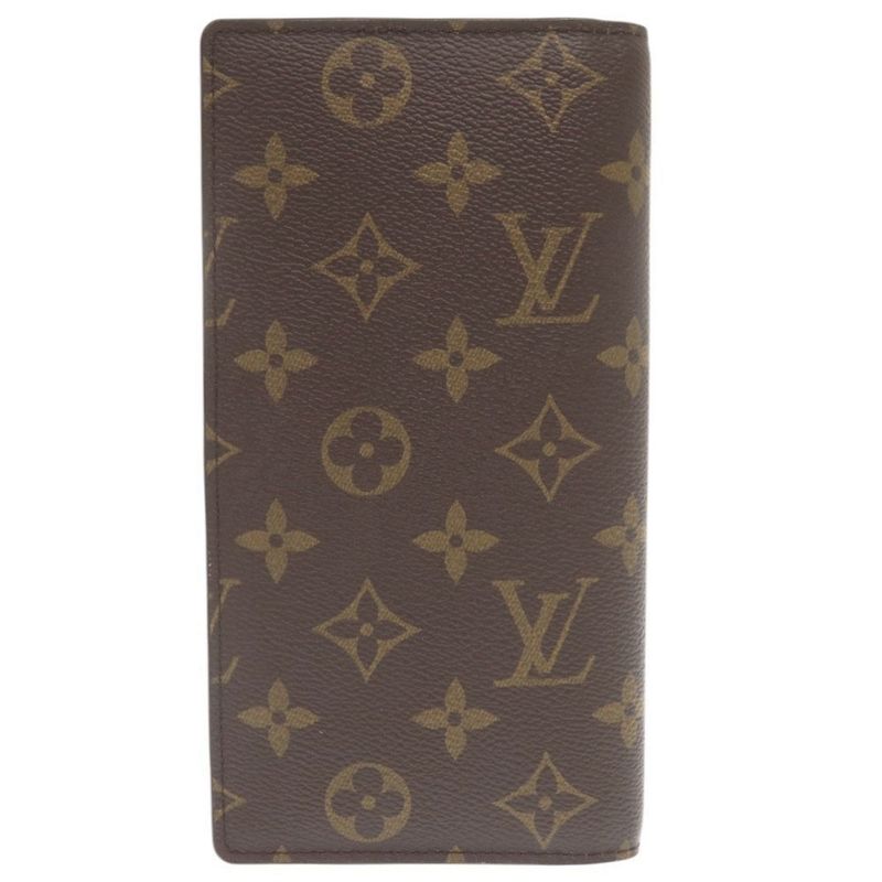 Louis Vuitton Portefeuille Columbus Monogram Brown Long Wallet 0469 — view 3