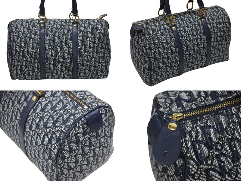 Dior Trotter Handbag Galliano Era Navy — view 3