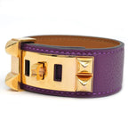 Hermes Collier De Chien 24 Bracelet Anemone Gold Hardware T2 eva Color — view 4