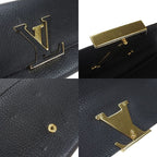 Louis Vuitton Long Wallet Portefeuille Capucines Black — view 6