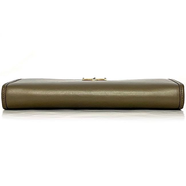 Loewe Round Zipper Long Wallet Brown — view 3