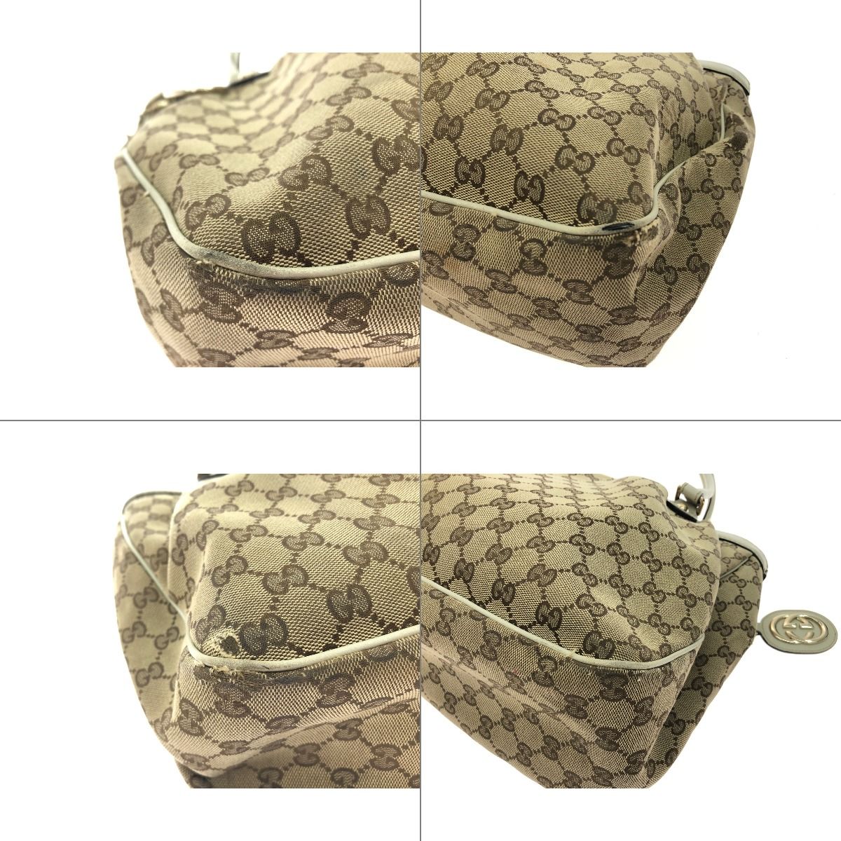 Gucci Bag Sookie Shoulder Tote Interlocking G GG Canvas Beige — view 4