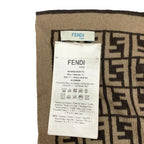 Fendi Kids Toy Doudou Bunny Rabbit FF Logo Brown — view 7