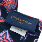 Louis Vuitton Bandeau Fleur Innocence Muffler Black Pink Scarf — view 5