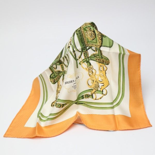 Hermes Carre 45 Petit Handkerchief Gauroche Silk Twill Scarf — view 2
