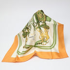 Hermes Carre 45 Petit Handkerchief Gauroche Silk Twill Scarf — view 2
