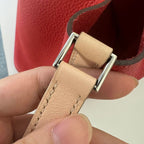 Hermes Picotin Lock Touch MM Rouge Tomato Rose Eglantine Taurillon Clemence — view 5
