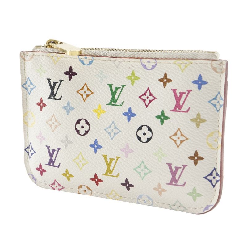 Louis Vuitton Pochette Cles Monogram Multicolor White Ca4019 Coin — view 2