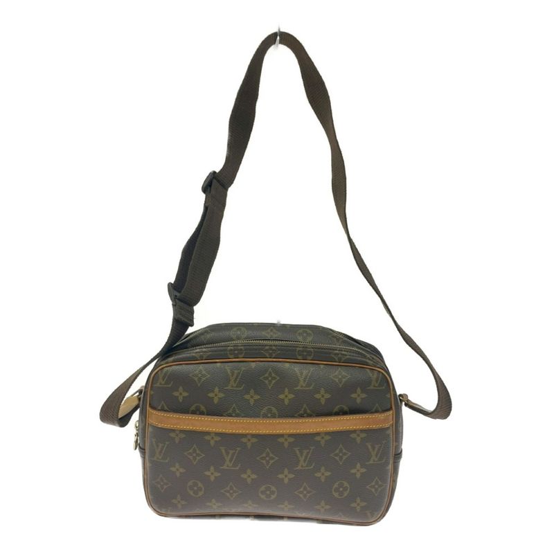 Louis Vuitton Monogram Reporter PM Shoulder Bag Brown — view 5