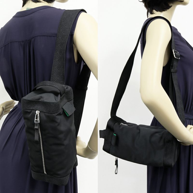Bottega Veneta Shoulder Bag Body Voyager Belt Polyester Black — view 3