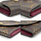 Louis Vuitton Porte Monnaie Rosalie Fuchsia Bifold Wallet Coin Case — view 7