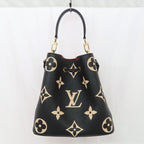 Louis Vuitton Neo Noe MM Bicolor Monogram Empreinte Black Handbag — view 4
