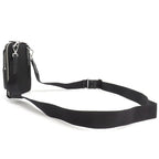 Prada Shoulder Bag Re-Nylon Smartphone Case Nylon Leather Black Silver Hardware — view 2