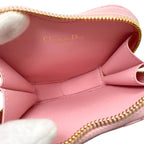 Christian Dior Chain Heart Pouch S5097 Unid Calfskin Pink — view 5