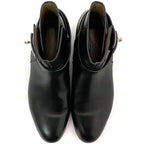 Hermes Short Boots Black Silver Hardware Kelly — view 6