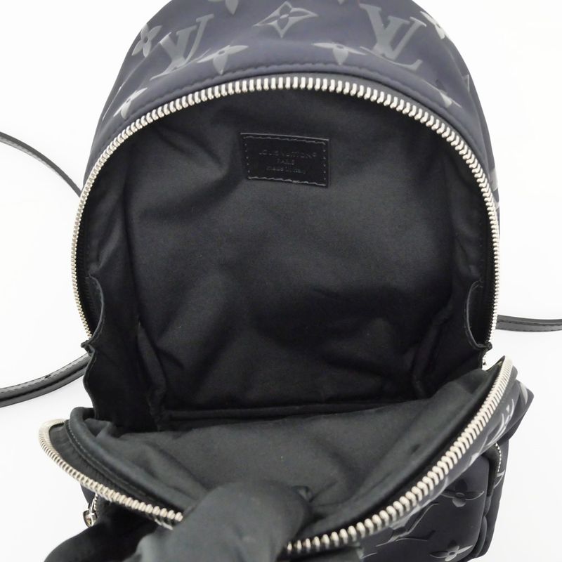 Louis Vuitton Monogram Nylon Palm Springs Mini Backpack Black Bag — view 6