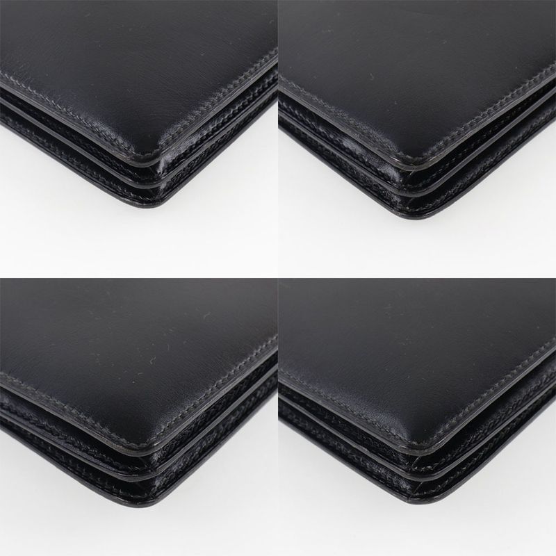 Hermes Vasco Box Calf Black 0 O Handbag — view 4
