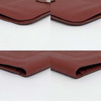 Hermes Dogon GM Rouge Ash Silver Hardware Togo E-engraved Leather Long — view 5