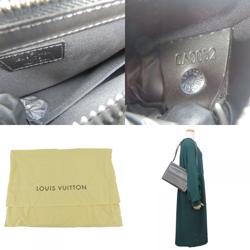 Louis Vuitton Shoulder Bag Alston Monogram Matte Dark Grey Metallic — view 9