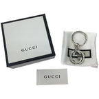 Gucci Engraving G Interlocking Key Ring Star Silver — view 3