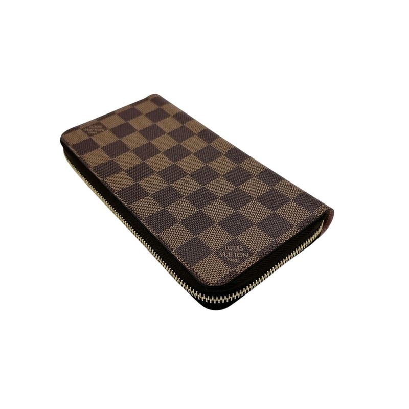 Louis Vuitton Damier Round Long Wallet Zippy — view 5