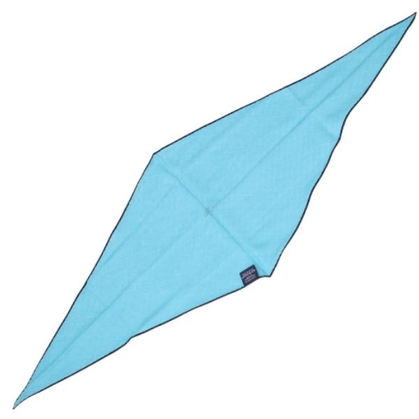 Hermes Cashmere and Silk Scarf Rhombus Blue — view 3