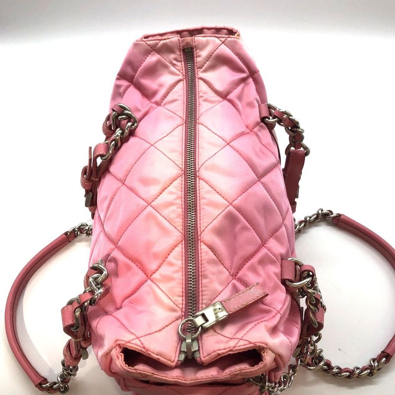 Prada Quilted 2-Way Mini Boston Bag Br2236 Triangle Logo Plate — view 5