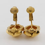Chanel Coco Mark Vintage Gold Plated 11.2 g Earrings — view 6