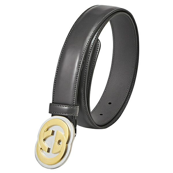 Gucci Belt Interlocking G Dark Gray — view 3