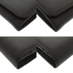 Prada Saffiano Leather Black Long Wallet Bifold 0301 — view 4