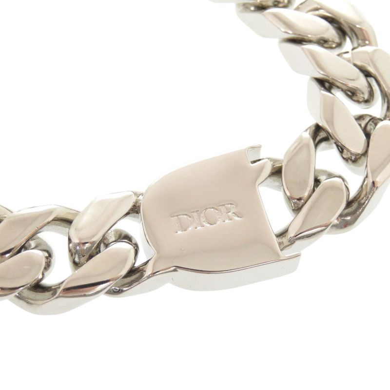 Dior Logo Metal Silver Chain Bracelet 1063 — view 6
