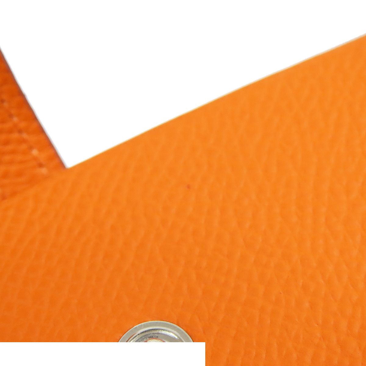 Hermes Evelyne TPM Sellier Orange Silver Epsom Shoulder Bag — view 8