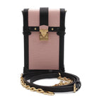 Louis Vuitton Pochette Trunk Vertical Shoulder Bag Leather Calf