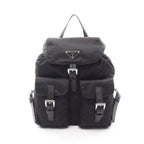 Prada Rucksack Backpack Tessuto Soft Calf 1 Bz677 Rv44 F0002 Nero Nylon Leather