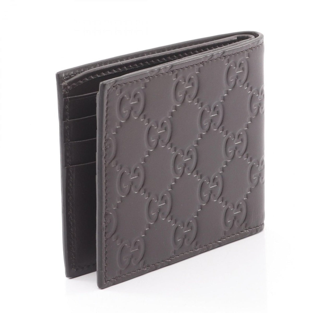Gucci Billfold Guccissima Dark Brown Leather Bifold — view 2