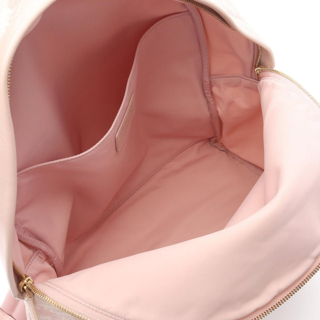 Dior Backpack Light Pink Canvas Leather de Jouy — view 3