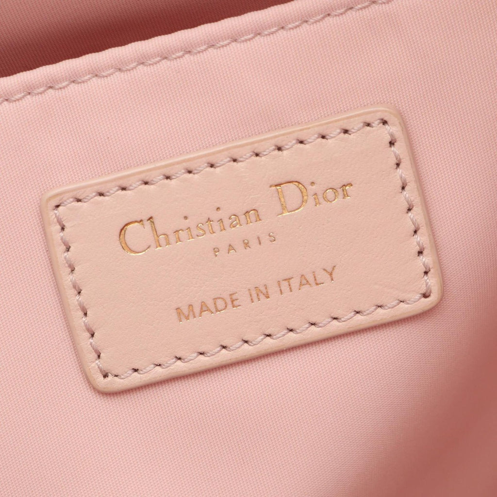 Dior Backpack Light Pink Canvas Leather de Jouy — view 4