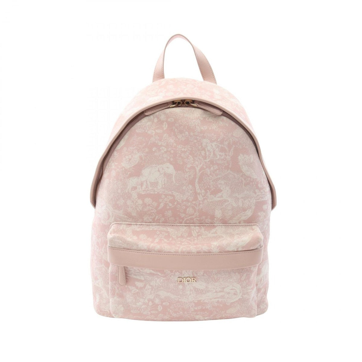 Dior Backpack Light Pink Canvas Leather de Jouy