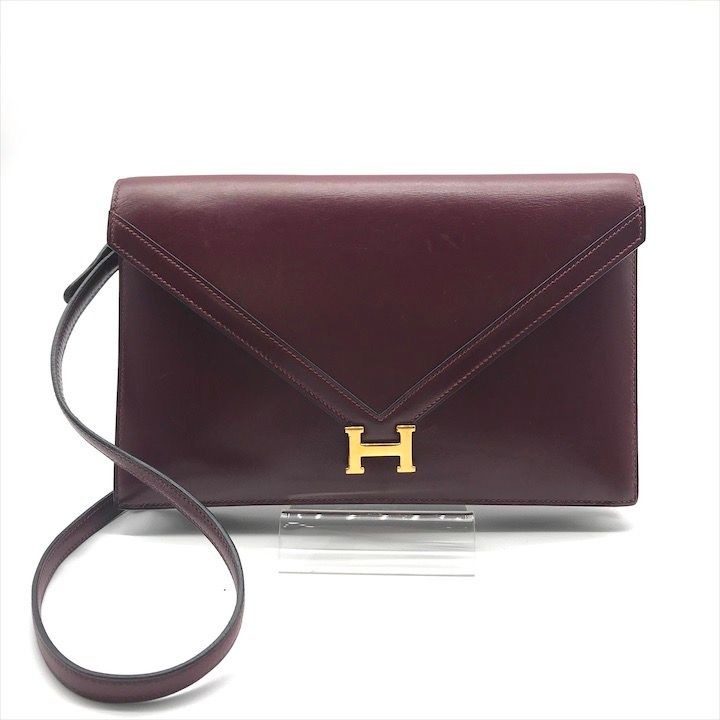 Hermes Liddy Calfskin Shoulder Bag Gold Purse
