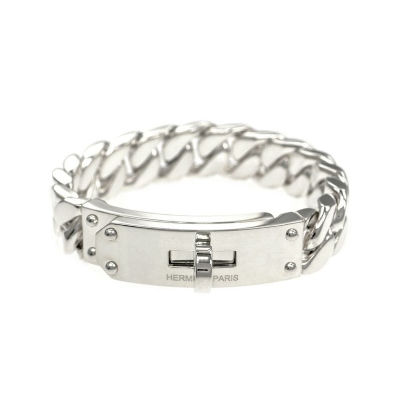 Hermes Bracelet Kelly Gourmet GM SH AG 925 Silver Bangle Accessories — view 2