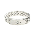 Hermes Bracelet Kelly Gourmet GM SH AG 925 Silver Bangle Accessories